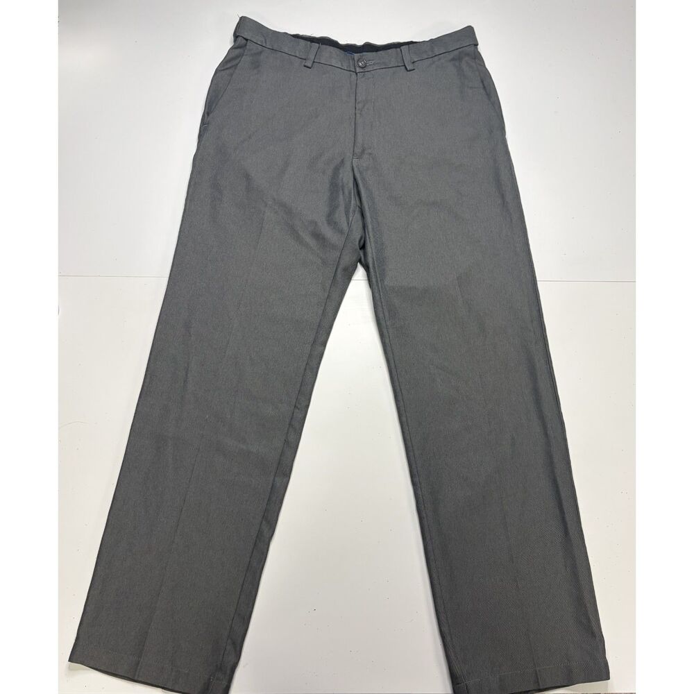 Haggar Gray Suit Pants Mens 35 Fancy.